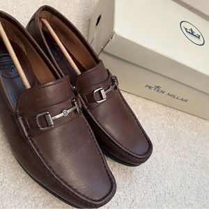 Peter Millar leather bit loafers 8.5